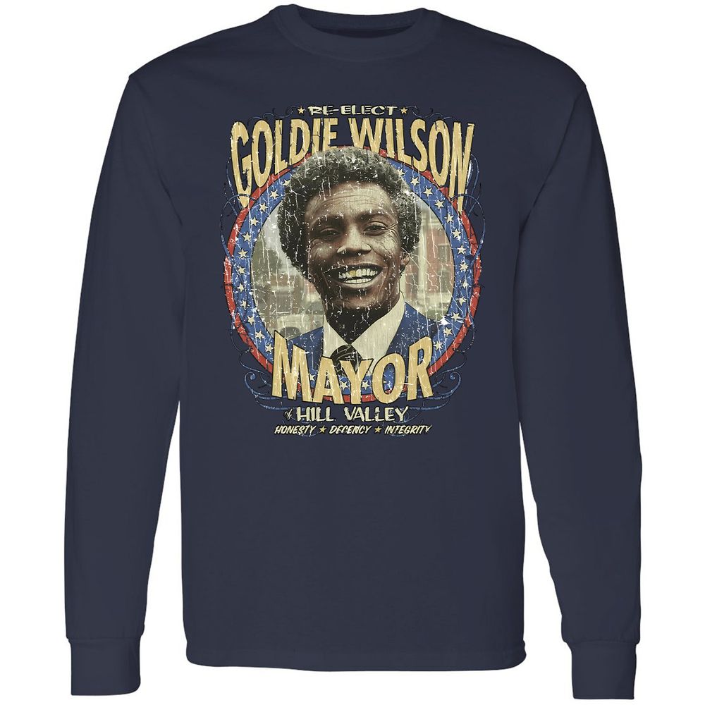 Re-Elect Mayor Goldie Wilson - Navy - 12