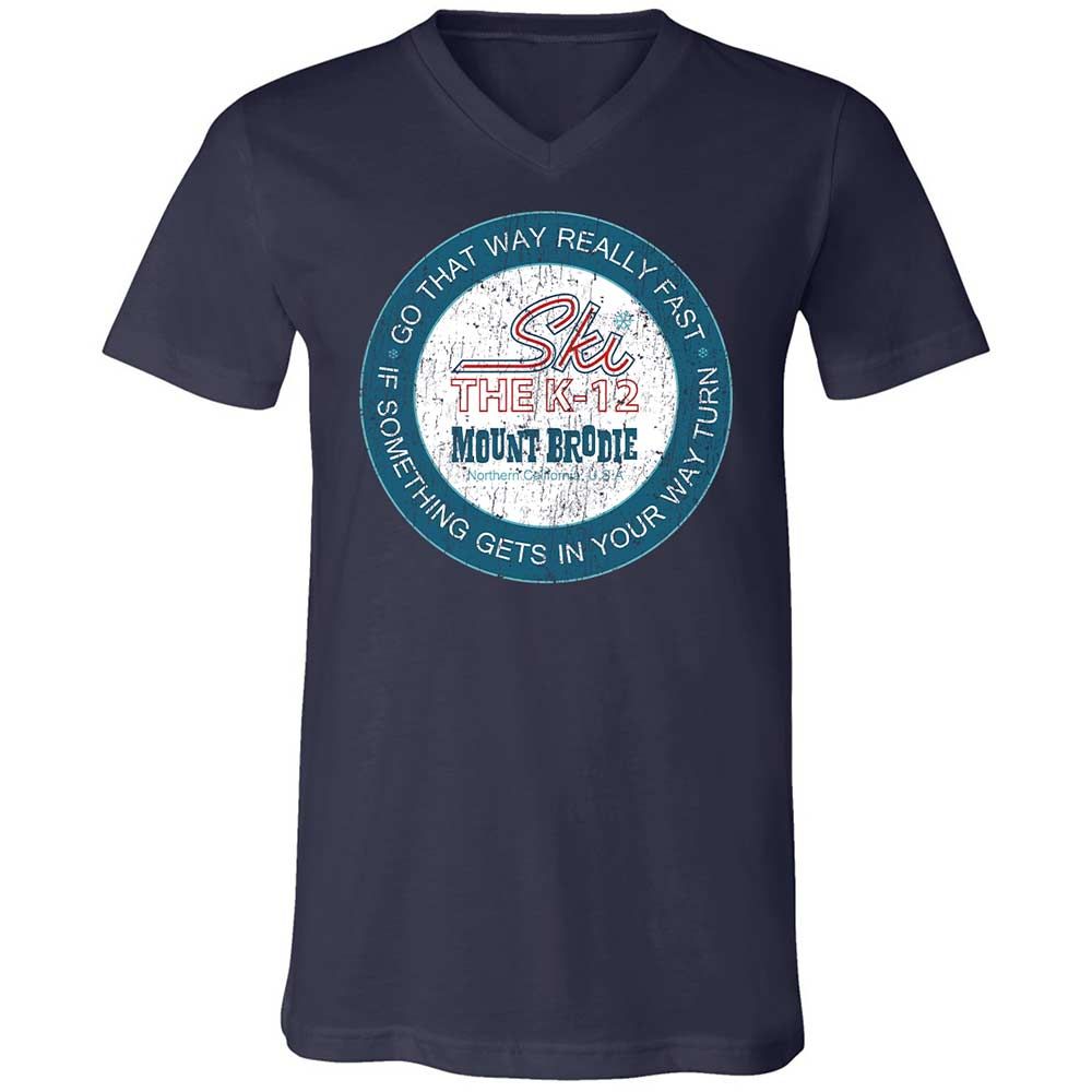 Unisex V-Neck T-Shirt - A9GUBAWB - Navy - 12
