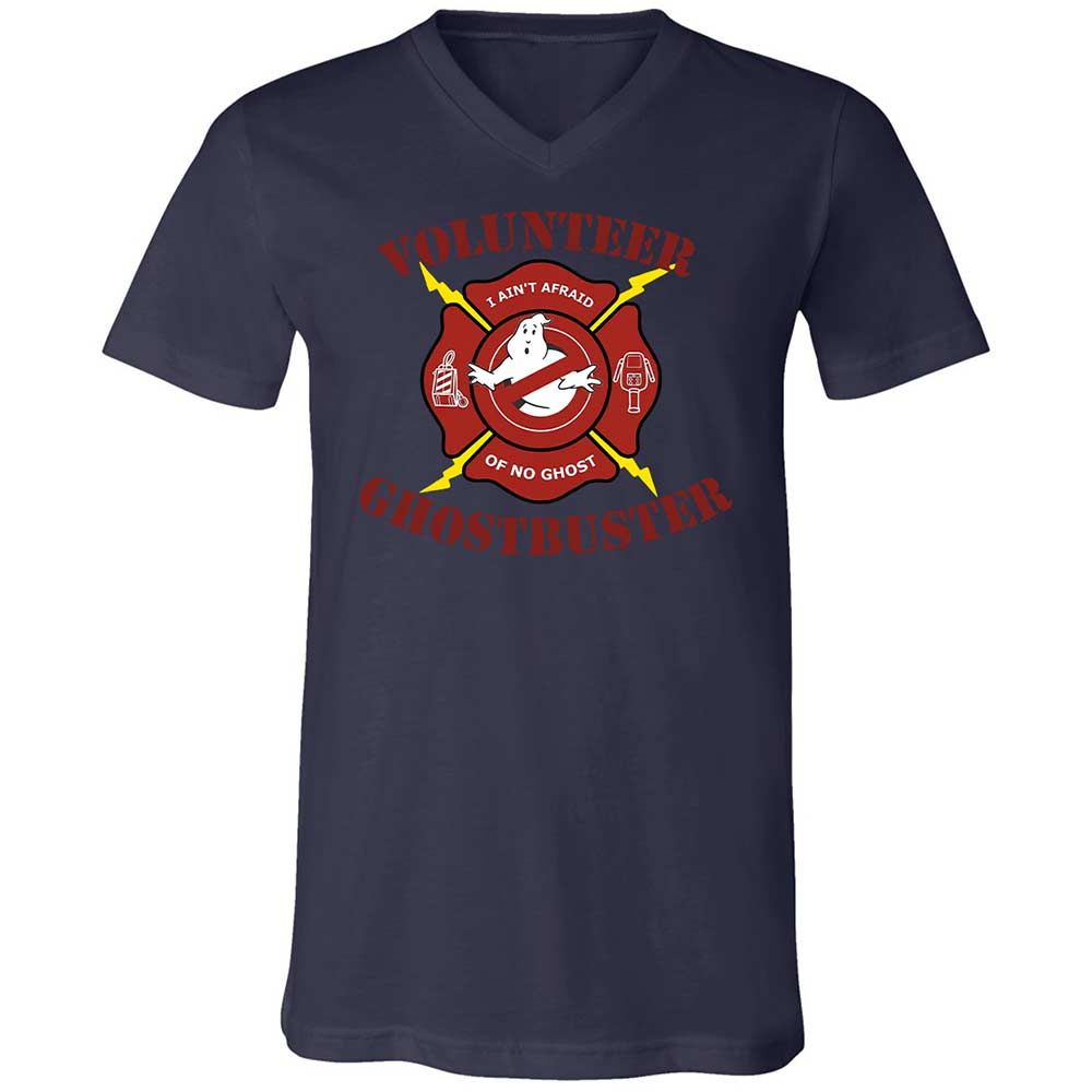 Unisex V-Neck T-Shirt - 4DHMVYJT - Navy - 12