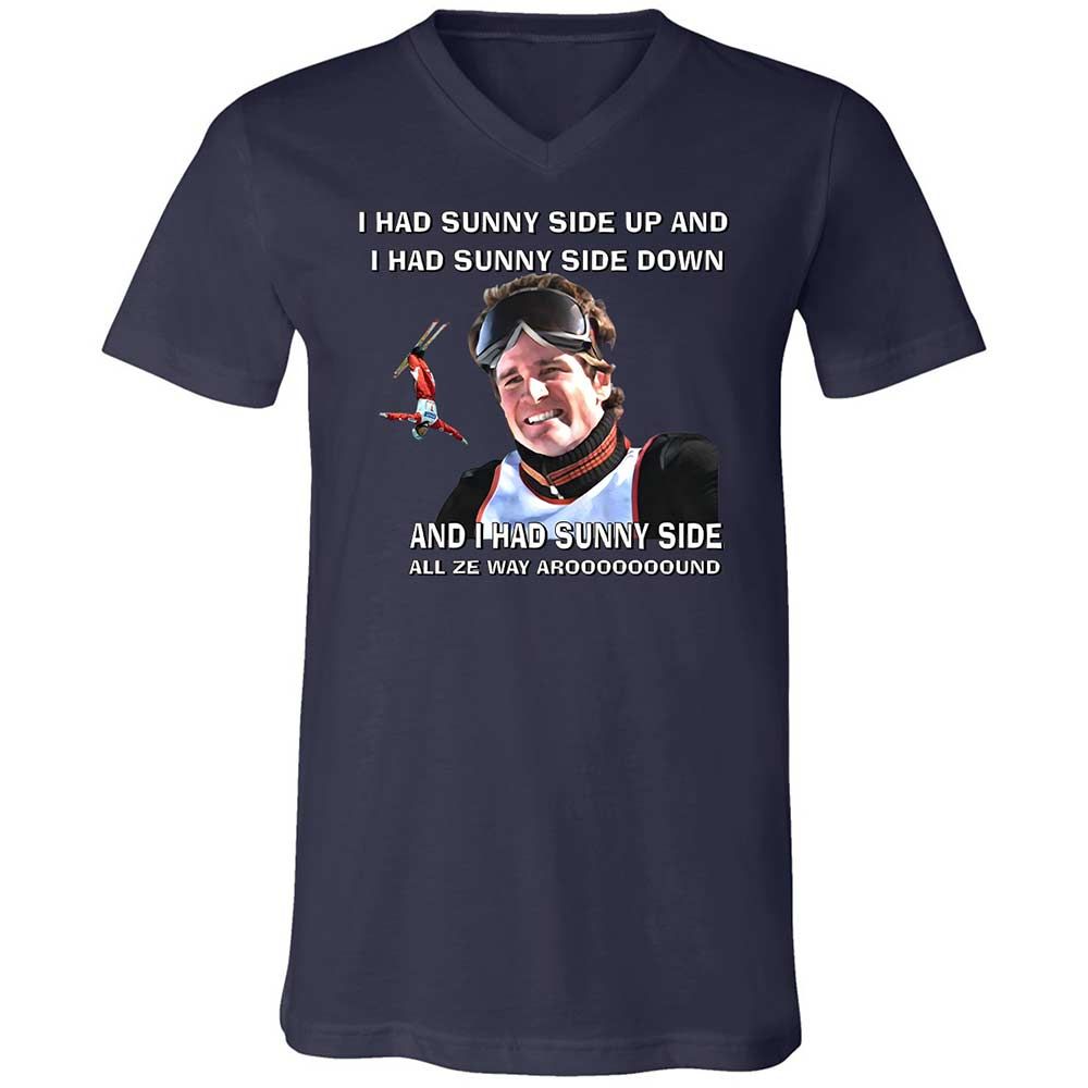 Unisex V-Neck T-Shirt - 3X3Y954S - Navy - 12