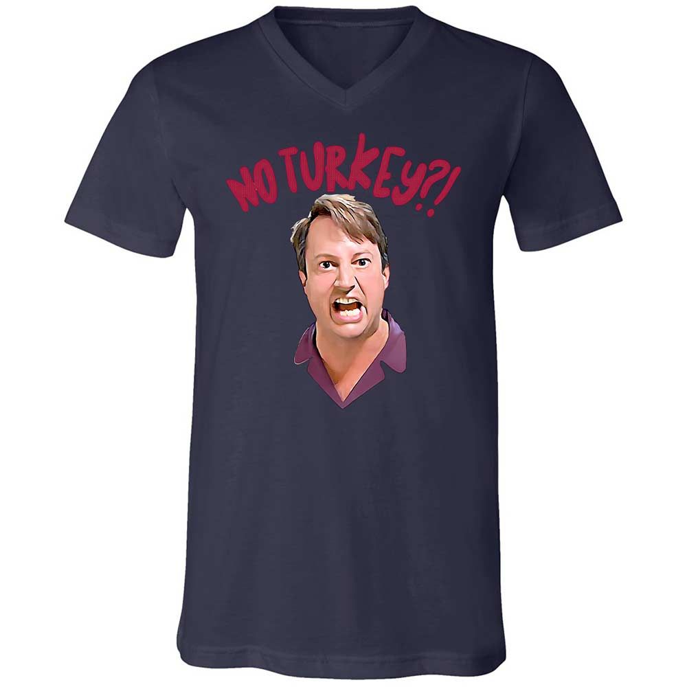 Unisex V-Neck T-Shirt - HMFGFSAA - Navy - 12