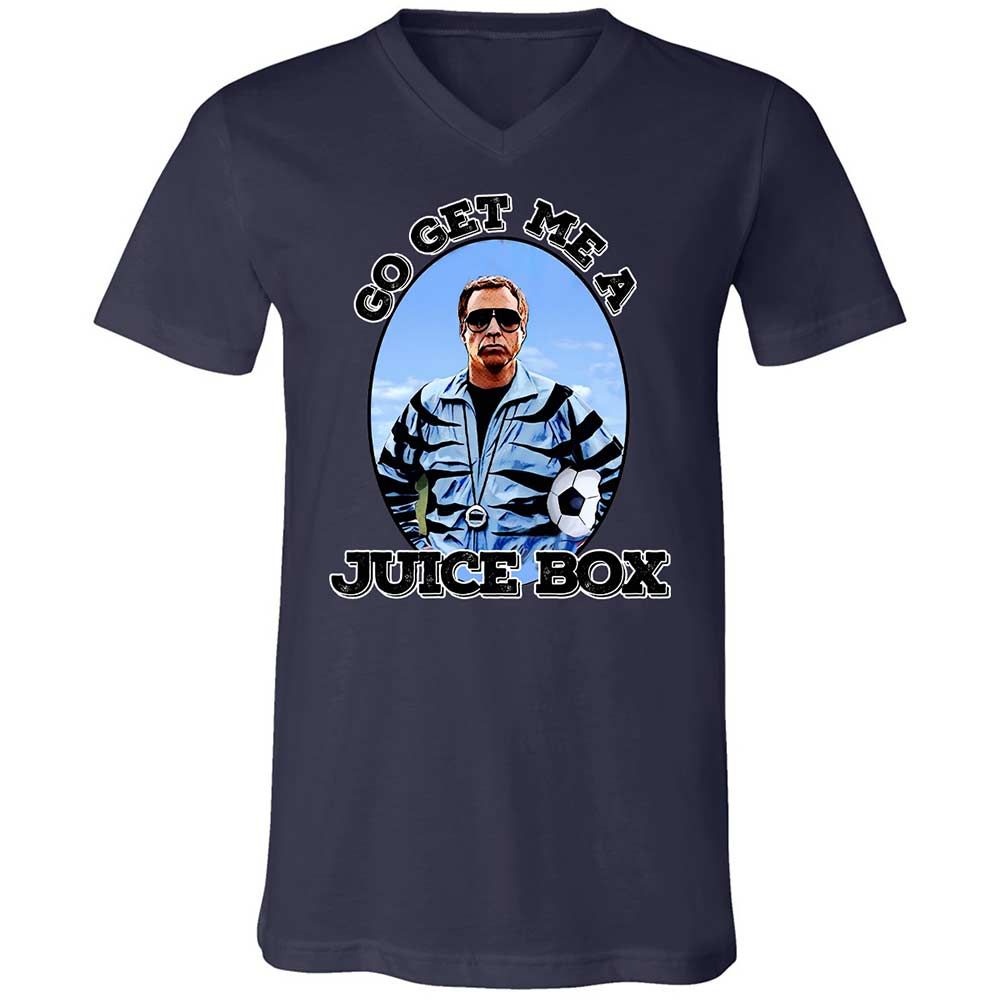 Unisex V-Neck T-Shirt - YT67LATJ - Navy - 12
