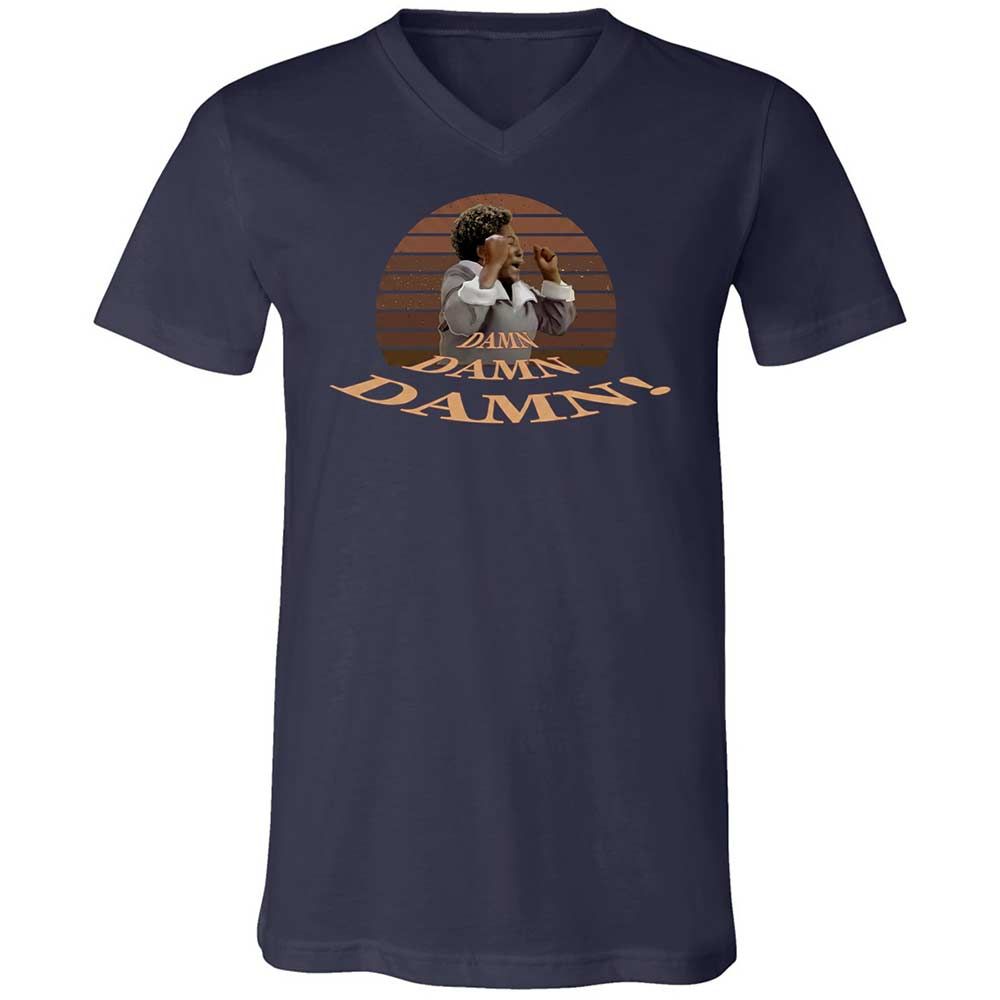Unisex V-Neck T-Shirt - WFFFZ6DF - Navy - 12