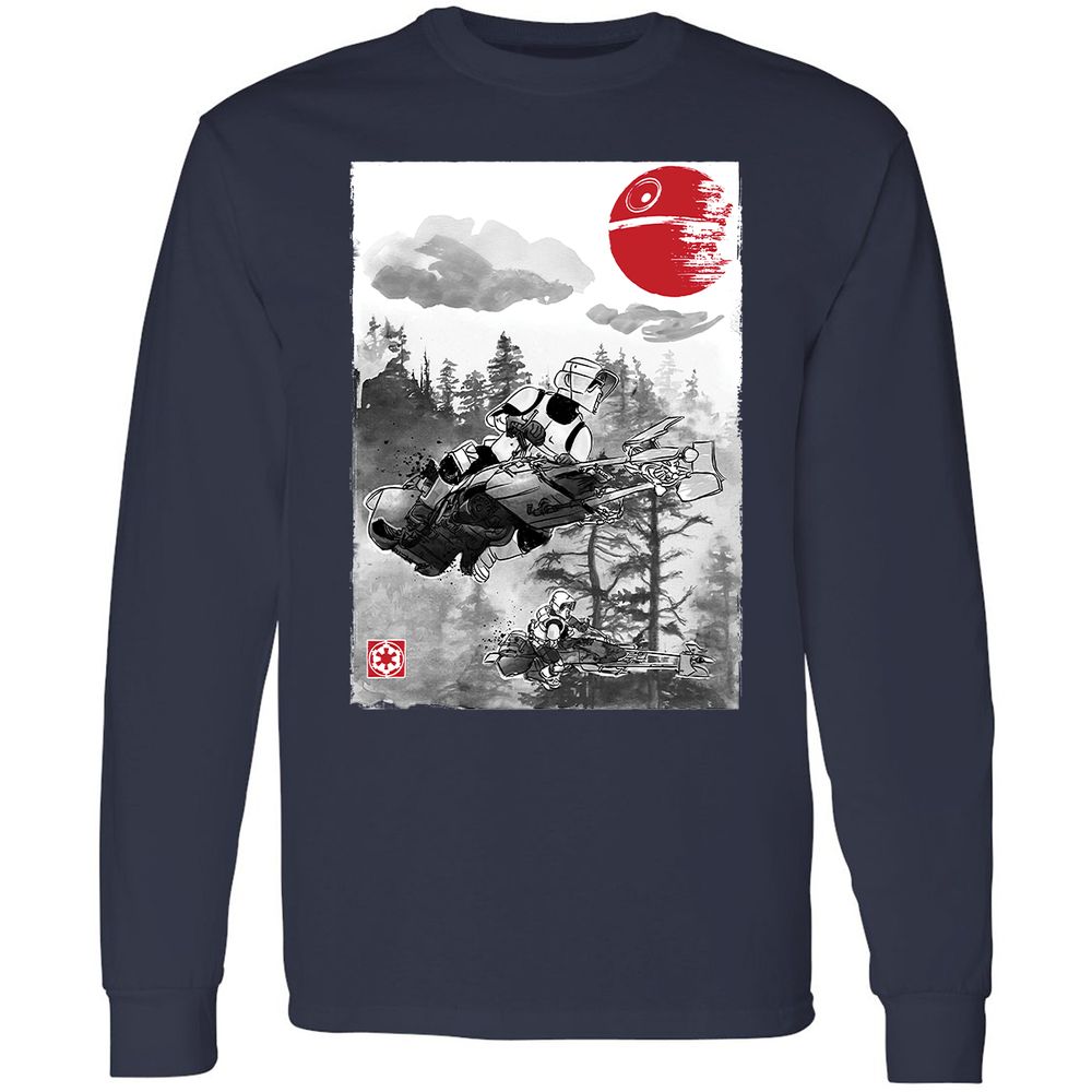 Long Sleeve T-Shirt - BCVG7JKD - Navy - 12