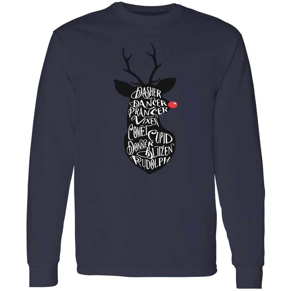 Long Sleeve T-Shirt - 48WQH1PK - Navy - 12
