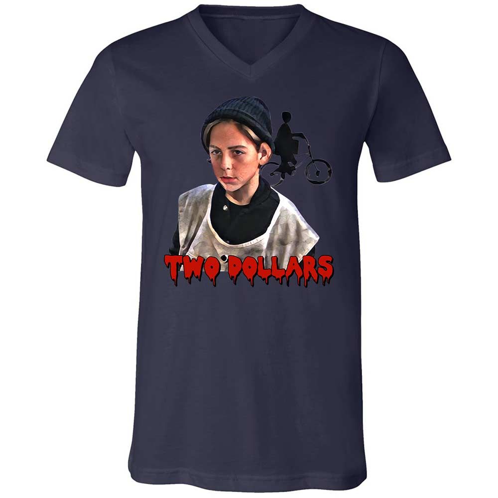 Unisex V-Neck T-Shirt - Z2UPECGS - Navy - 12