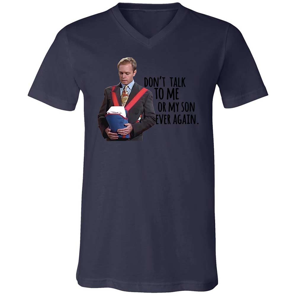 Unisex V-Neck T-Shirt - DSAX56PH - Navy - 12