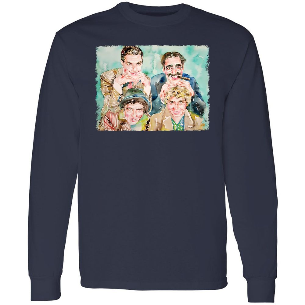 Long Sleeve T-Shirt - 7ZBRRSJX - Navy - 12