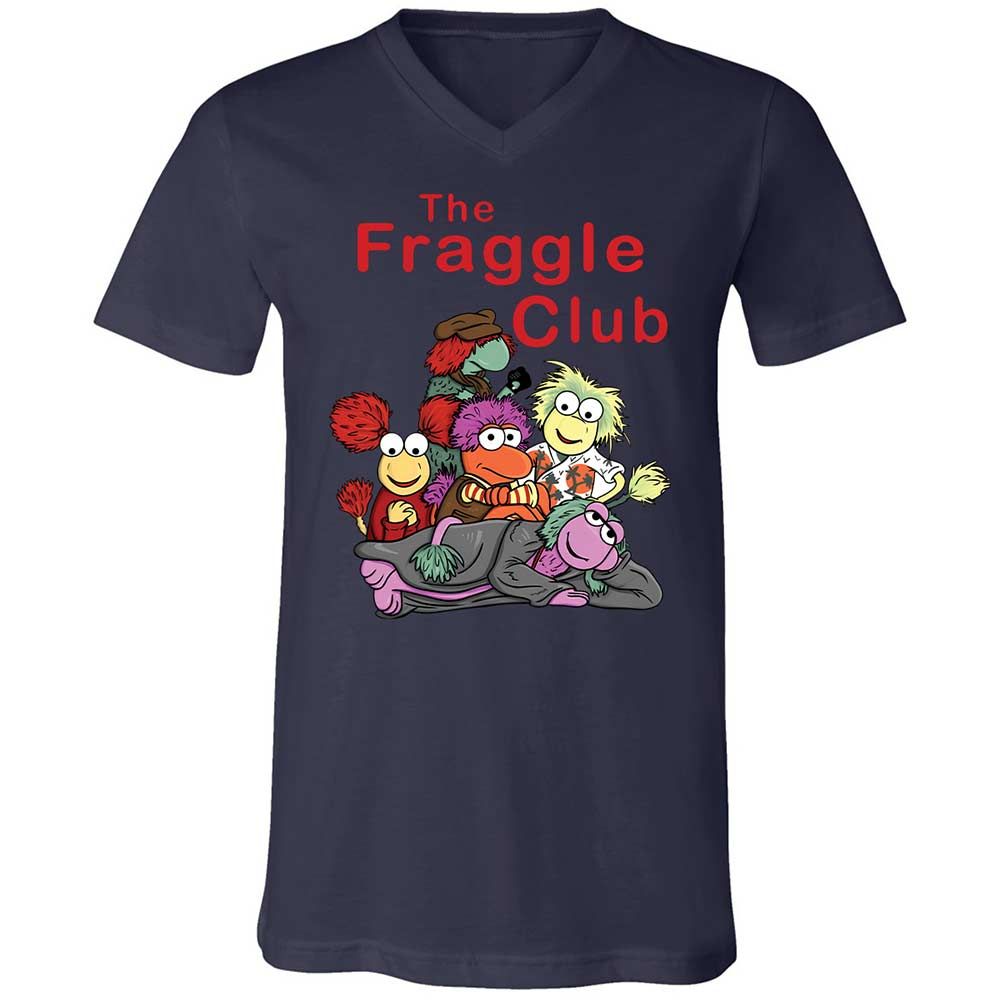 Unisex V-Neck T-Shirt - VETTD6V9 - Navy - 12