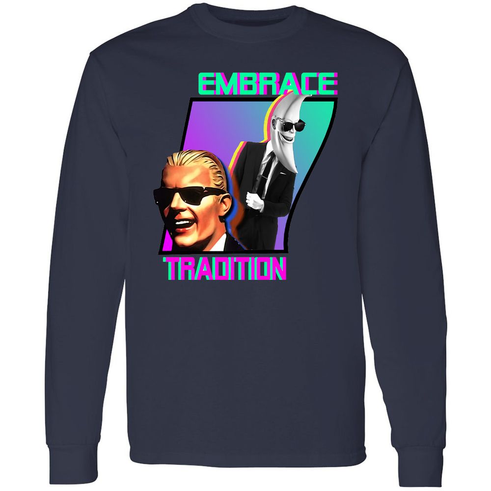 Long Sleeve T-Shirt - AUMDV4ER - Navy - 12