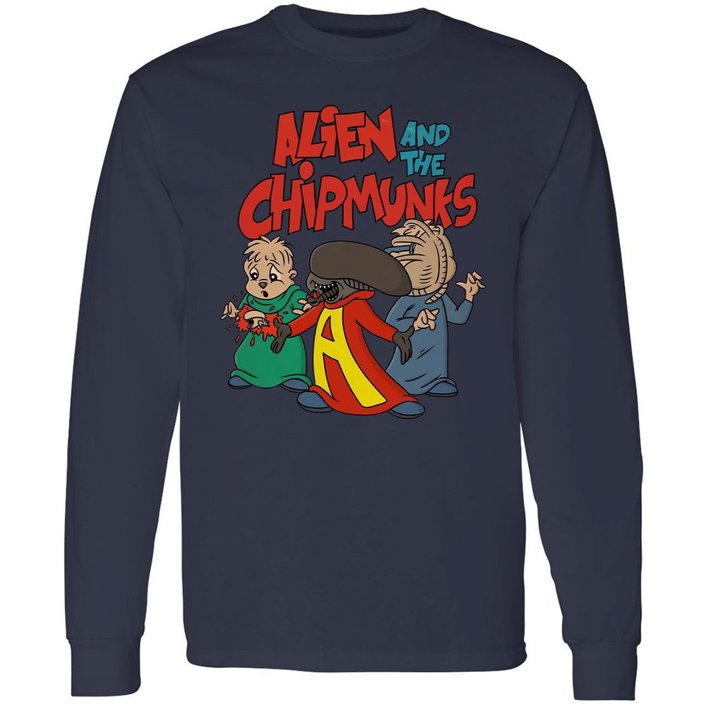 Long Sleeve T-Shirt - AAHAAXPM - Navy - 12