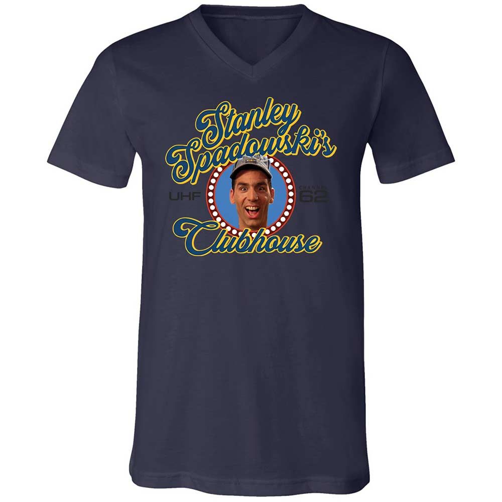Unisex V-Neck T-Shirt - 3YQRUP86 - Navy - 12