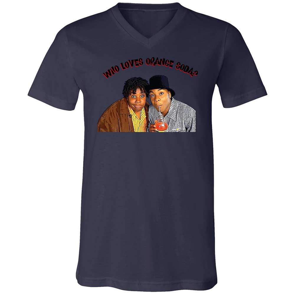 Unisex V-Neck T-Shirt - 6QLHPXE3 - Navy - 12
