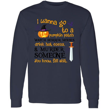Long Sleeve T-Shirt - 6E9SEGP5 - Navy - 12