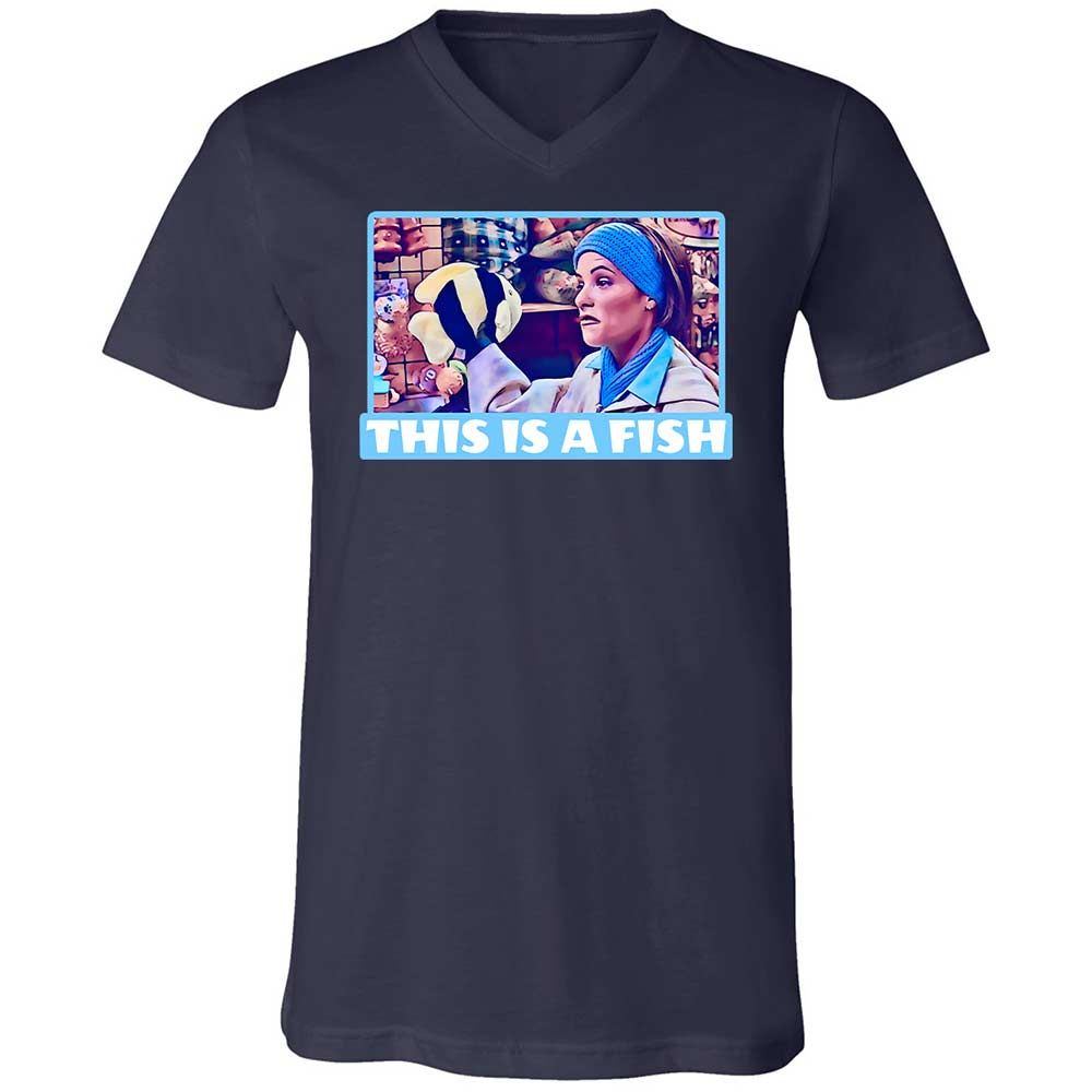 Unisex V-Neck T-Shirt - 3QZSK26V - Navy - 12
