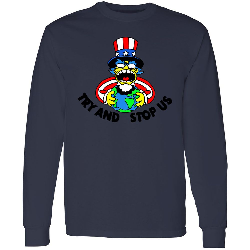 Long Sleeve T-Shirt - 6FXG2UZN - Navy - 12