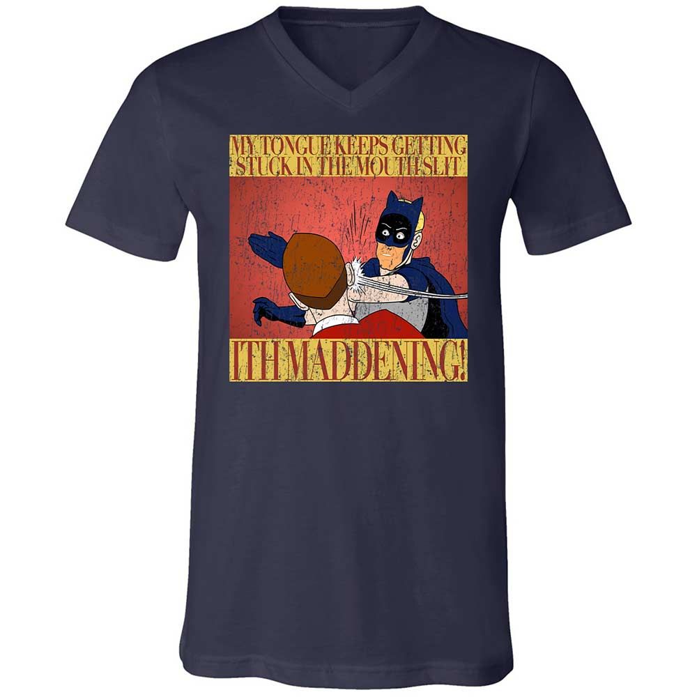 Unisex V-Neck T-Shirt - TWHLQE1W - Navy - 12
