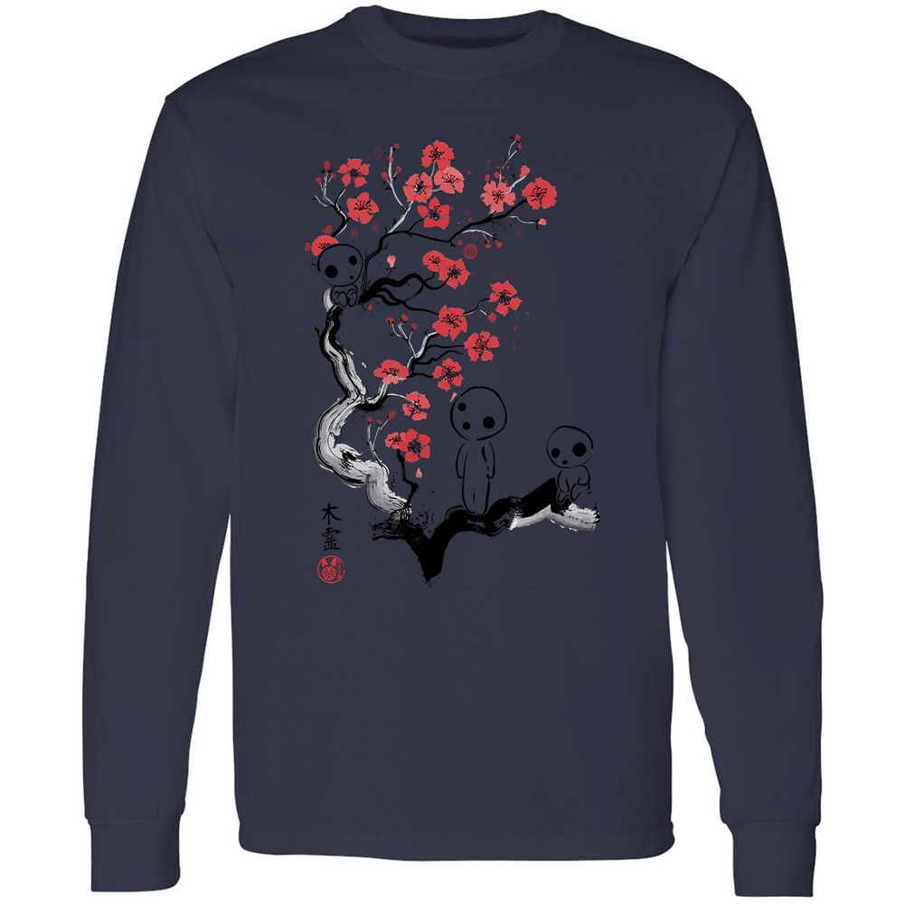 Long Sleeve T-Shirt - JPNJ3HU7 - Navy - 12