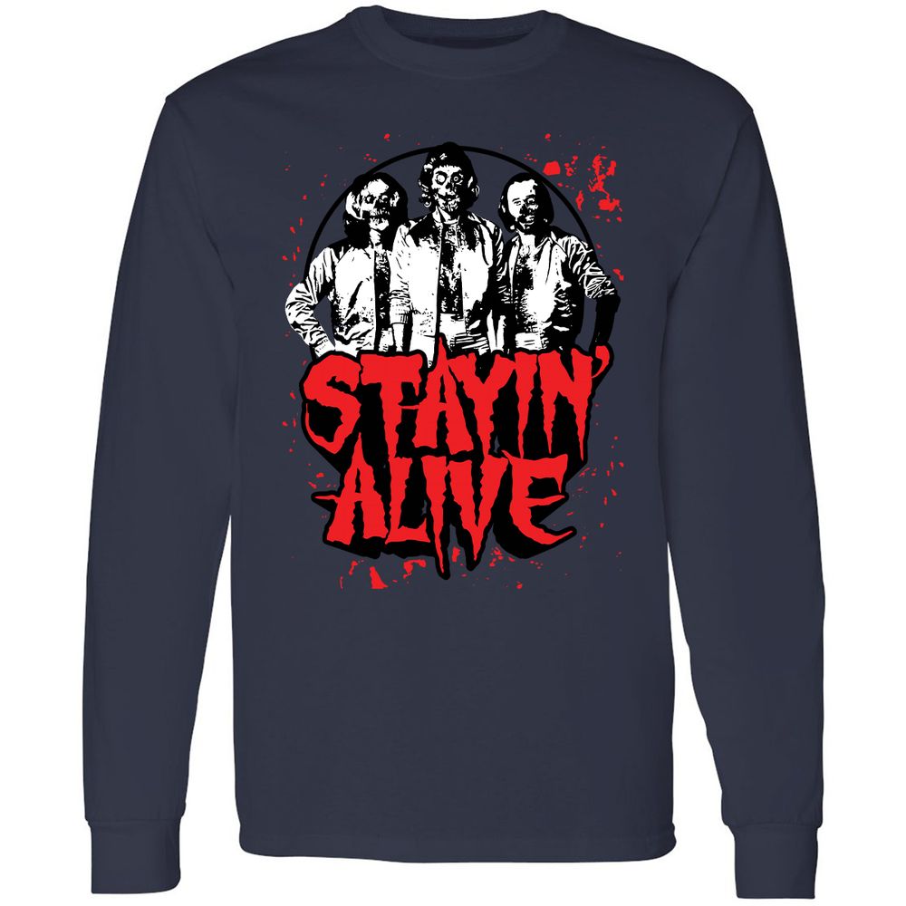 Bee Gees Stay Alive - Navy - 12