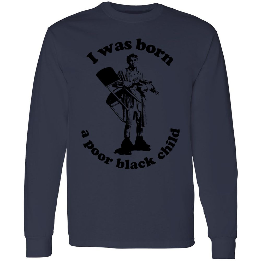 Long Sleeve T-Shirt - PEDNYFK6 - Navy - 12