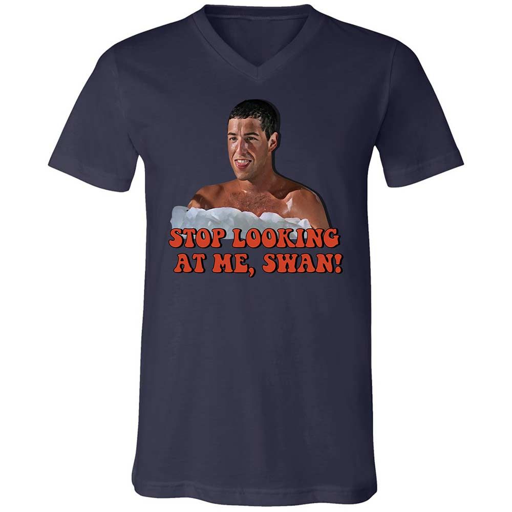 Unisex V-Neck T-Shirt - HS8KDUMF - Navy - 12