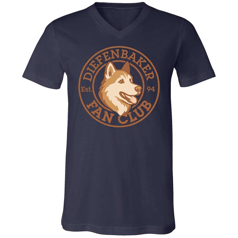 Unisex V-Neck T-Shirt - RFMCS77Z - Navy - 12