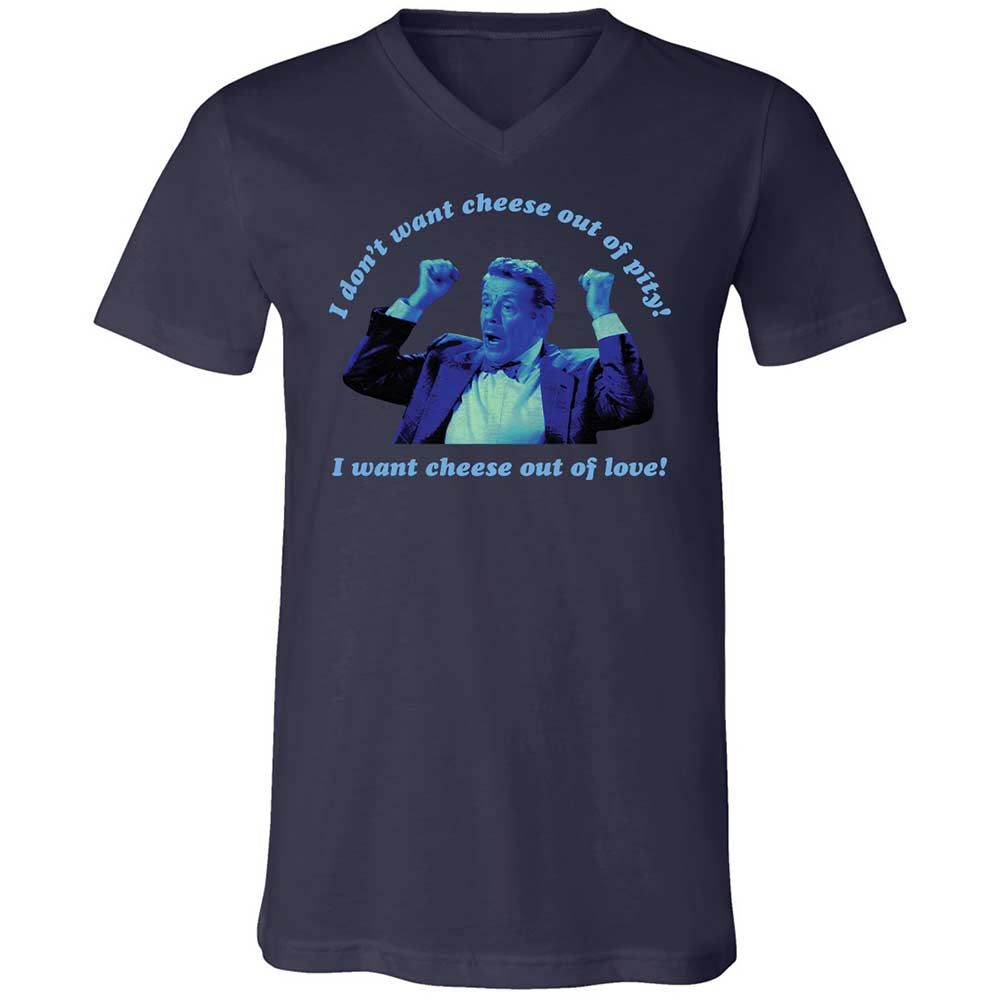 Unisex V-Neck T-Shirt - XZA63KUA - Navy - 12