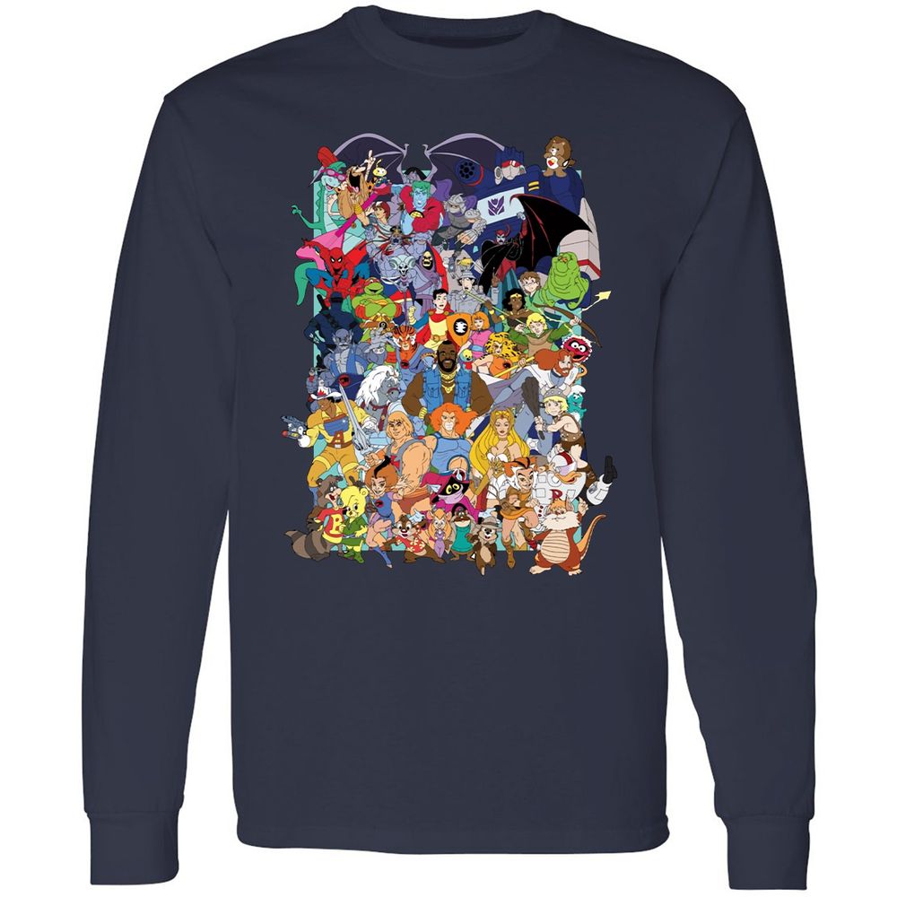 Long Sleeve T-Shirt - NL8B7XJM - Navy - 12