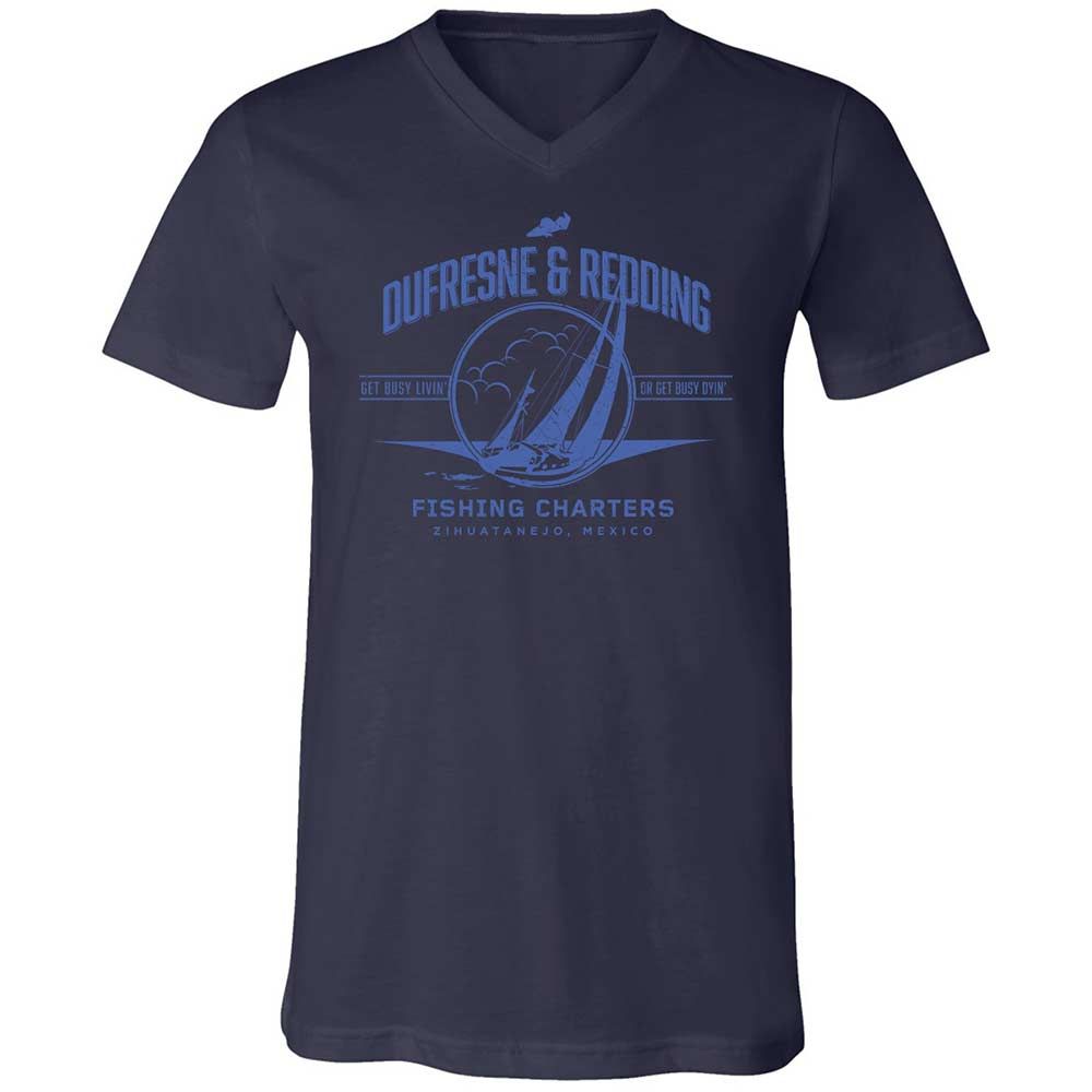Unisex V-Neck T-Shirt - MYMCLMLQ - Navy - 12