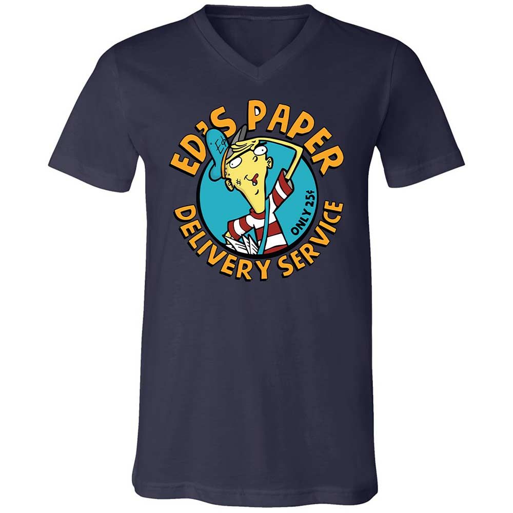 Unisex V-Neck T-Shirt - M6CTV62E - Navy - 12