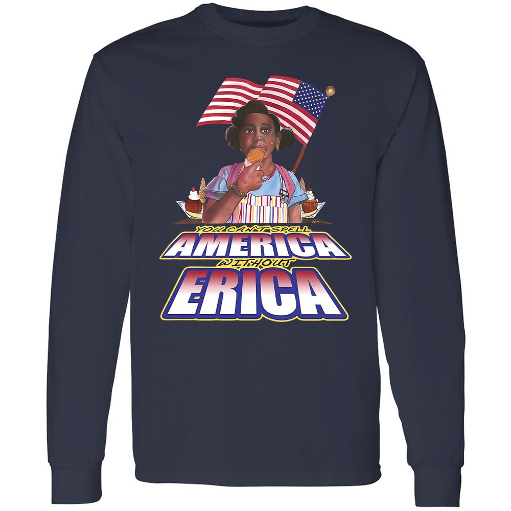 Long Sleeve T-Shirt - WXBU91QL - Navy - 12