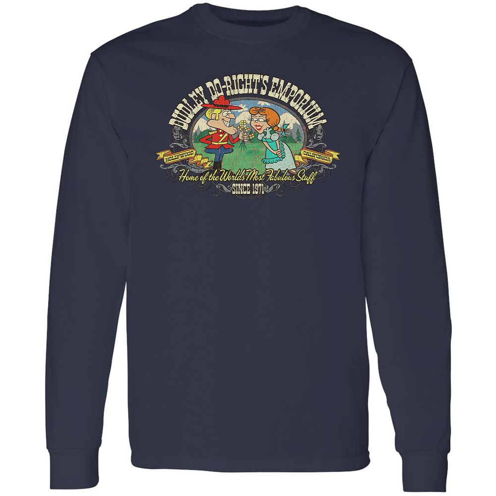 Long Sleeve T-Shirt - UQJM8KDW - Navy - 12