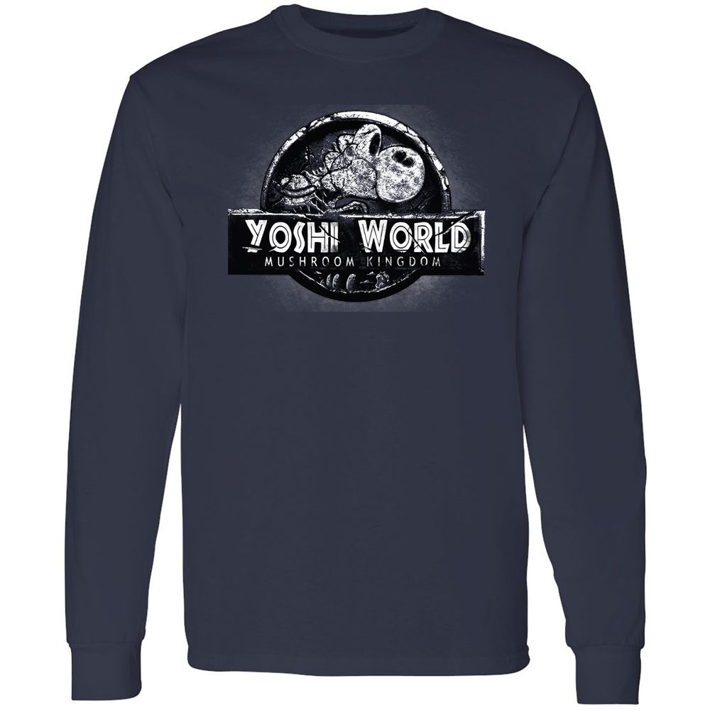 Long Sleeve T-Shirt - B5WC69ZY - Navy - 12