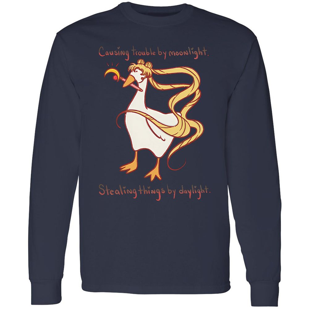 Long Sleeve T-Shirt - KQ4FZVGM - Navy - 12