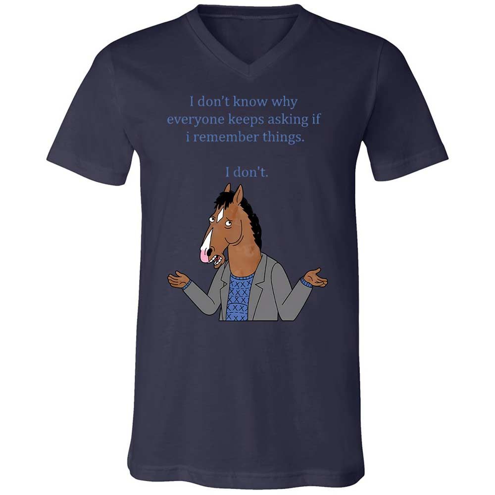 Unisex V-Neck T-Shirt - KKM5A3EK - Navy - 12