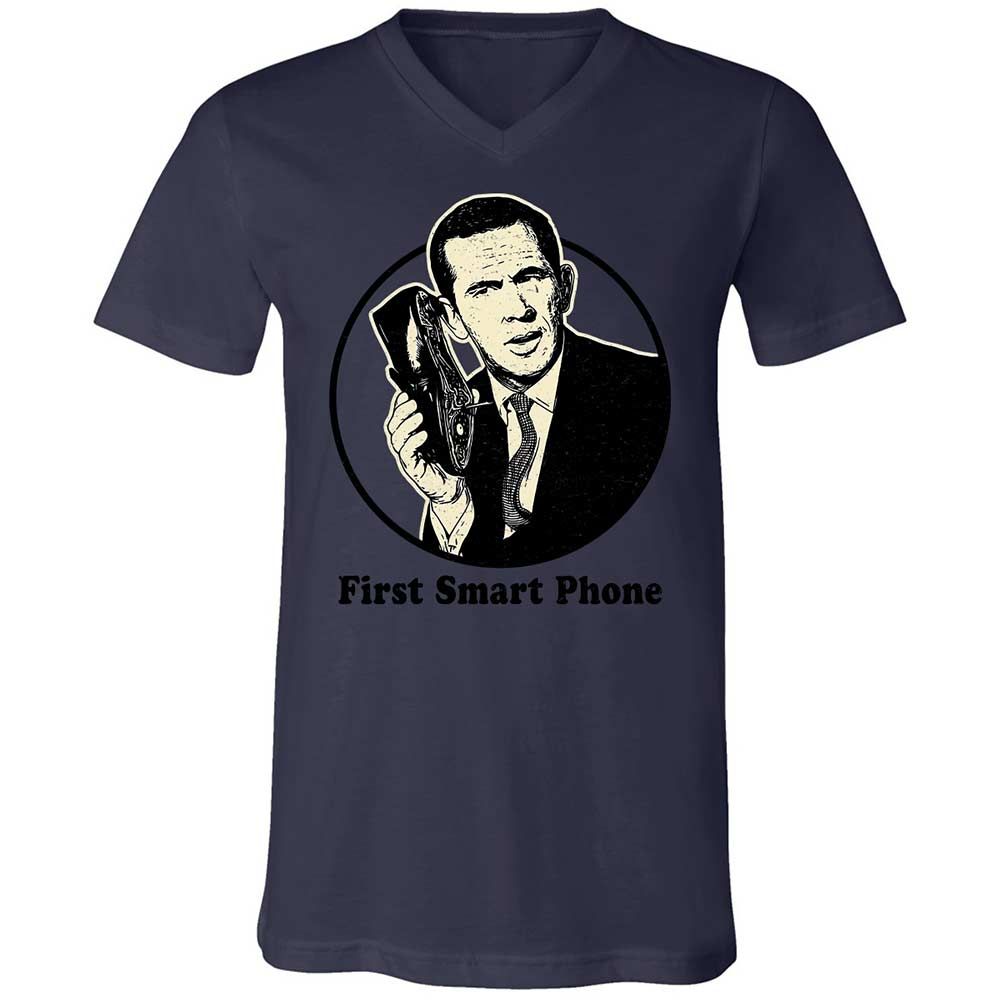 Unisex V-Neck T-Shirt - CG87UUPW - Navy - 12