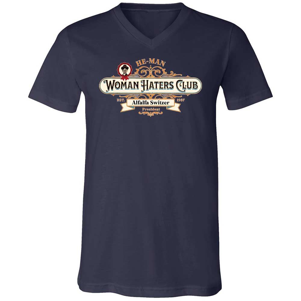 Unisex V-Neck T-Shirt - ZRWKEH1F - Navy - 12
