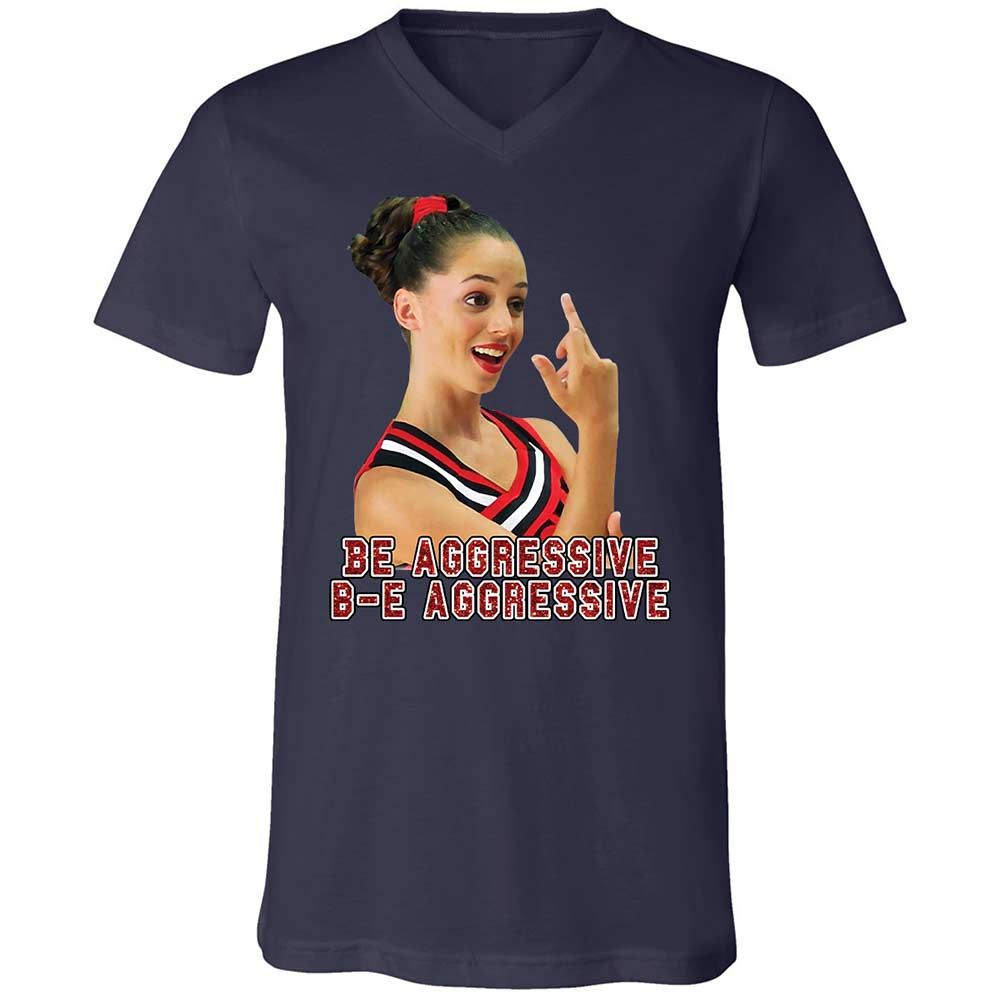 Unisex V-Neck T-Shirt - X23KM7CQ - Navy - 12