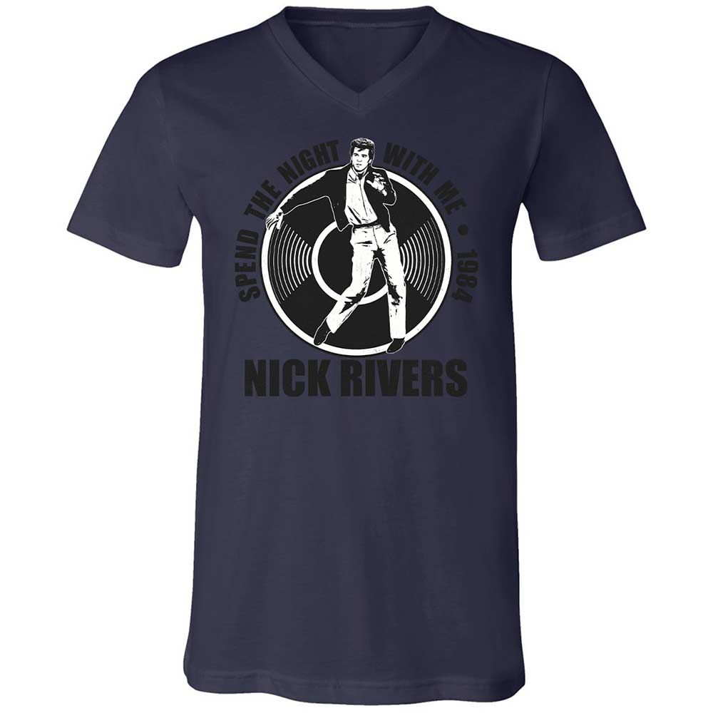 Unisex V-Neck T-Shirt - UVXAY29G - Navy - 12
