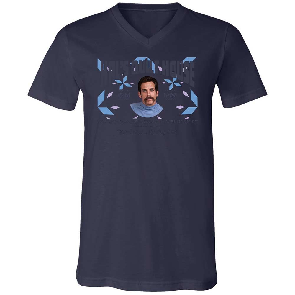 Unisex V-Neck T-Shirt - 36S9GH1R - Navy - 12
