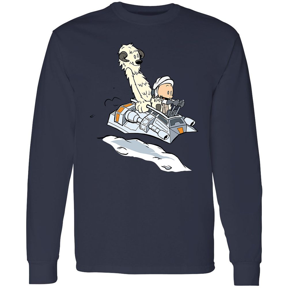 Long Sleeve T-Shirt - X61GVRK8 - Navy - 12