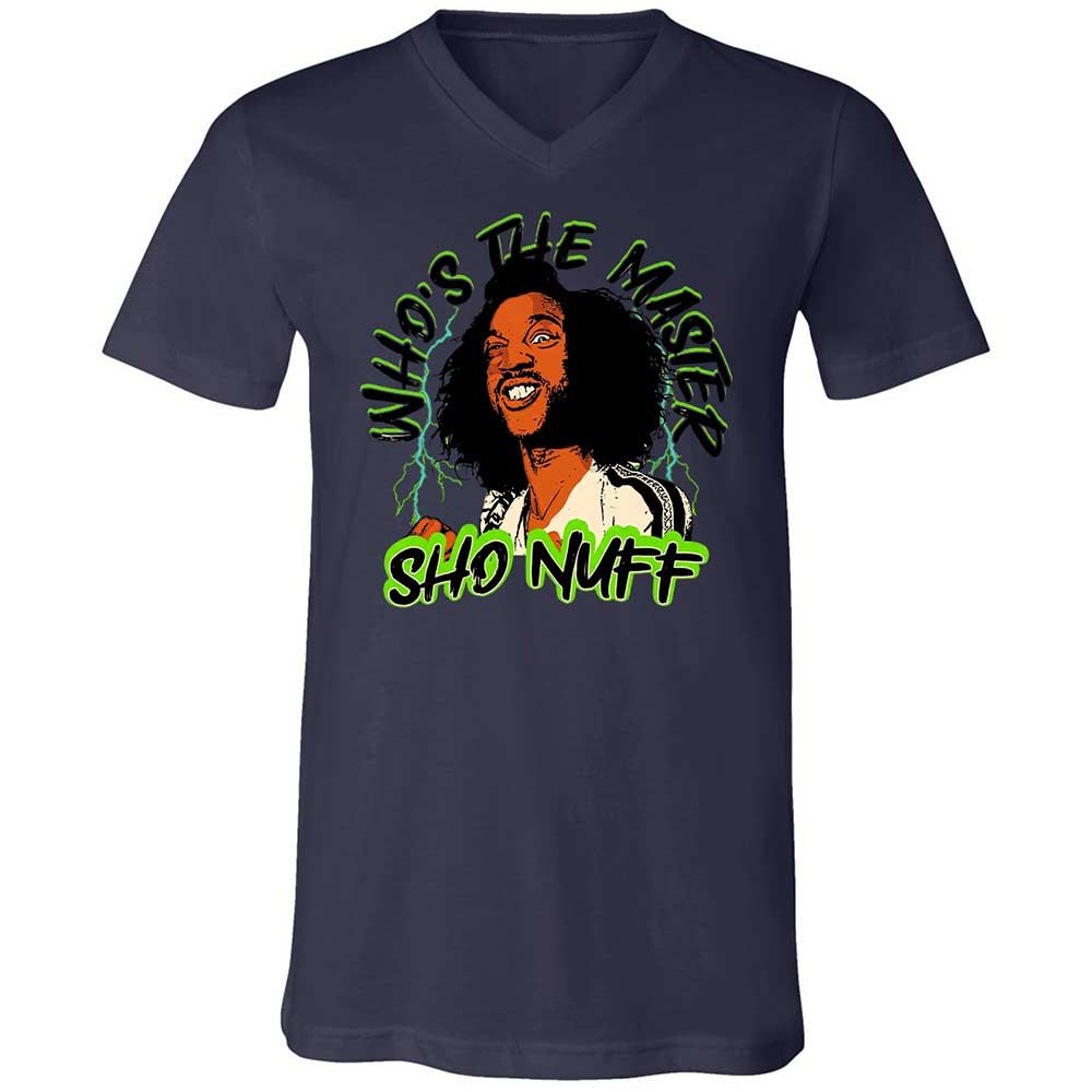 Unisex V-Neck T-Shirt - R6H8CX6T - Navy - 12