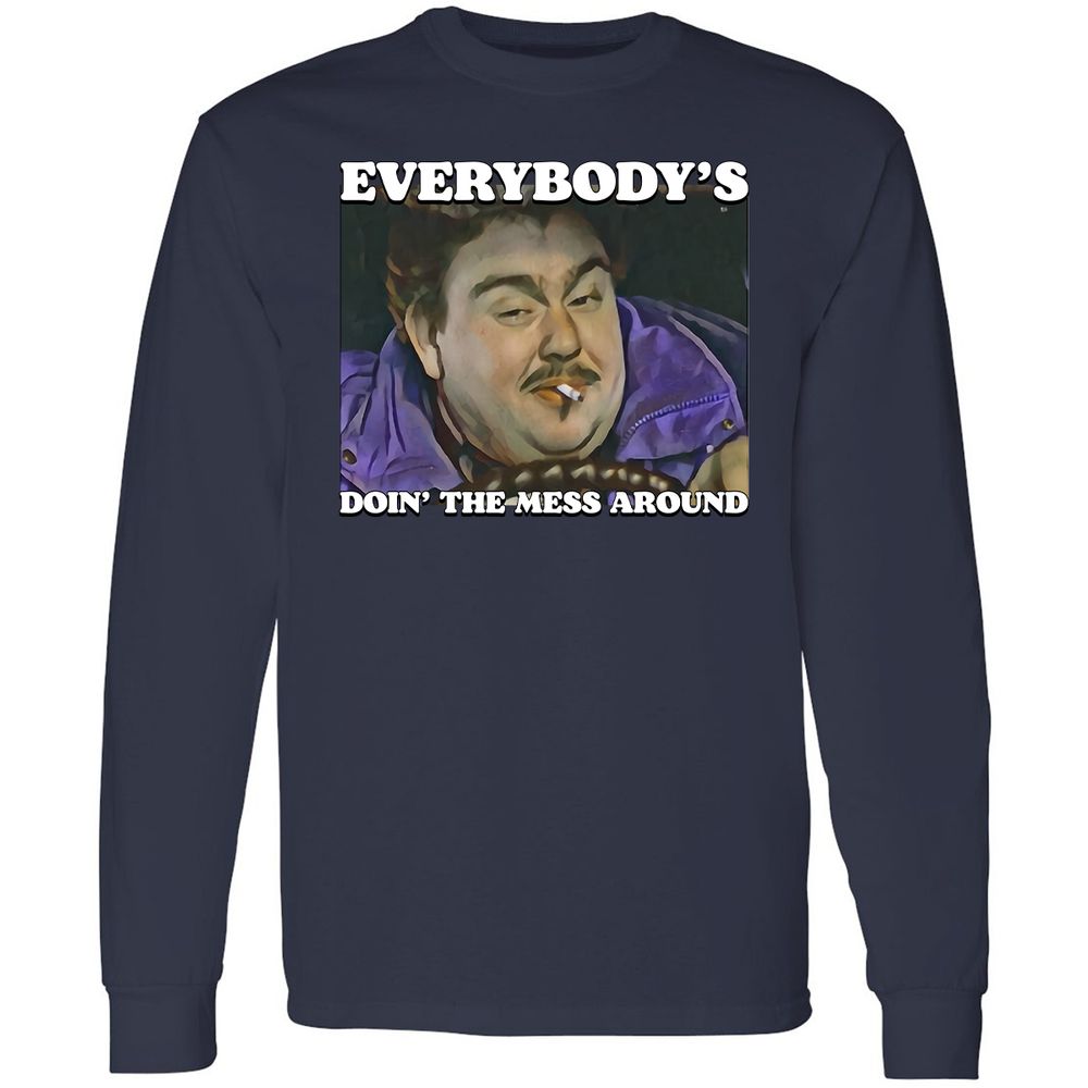 Long Sleeve T-Shirt - Z1BYQZ44 - Navy - 12