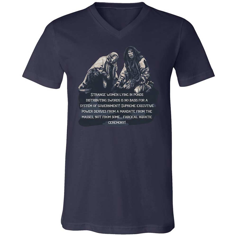 Unisex V-Neck T-Shirt - DT2AFJS4 - Navy - 12