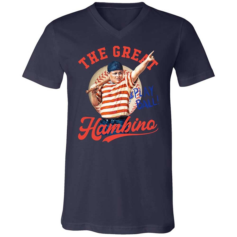 Unisex V-Neck T-Shirt - RRTYDV6Q - Navy - 12