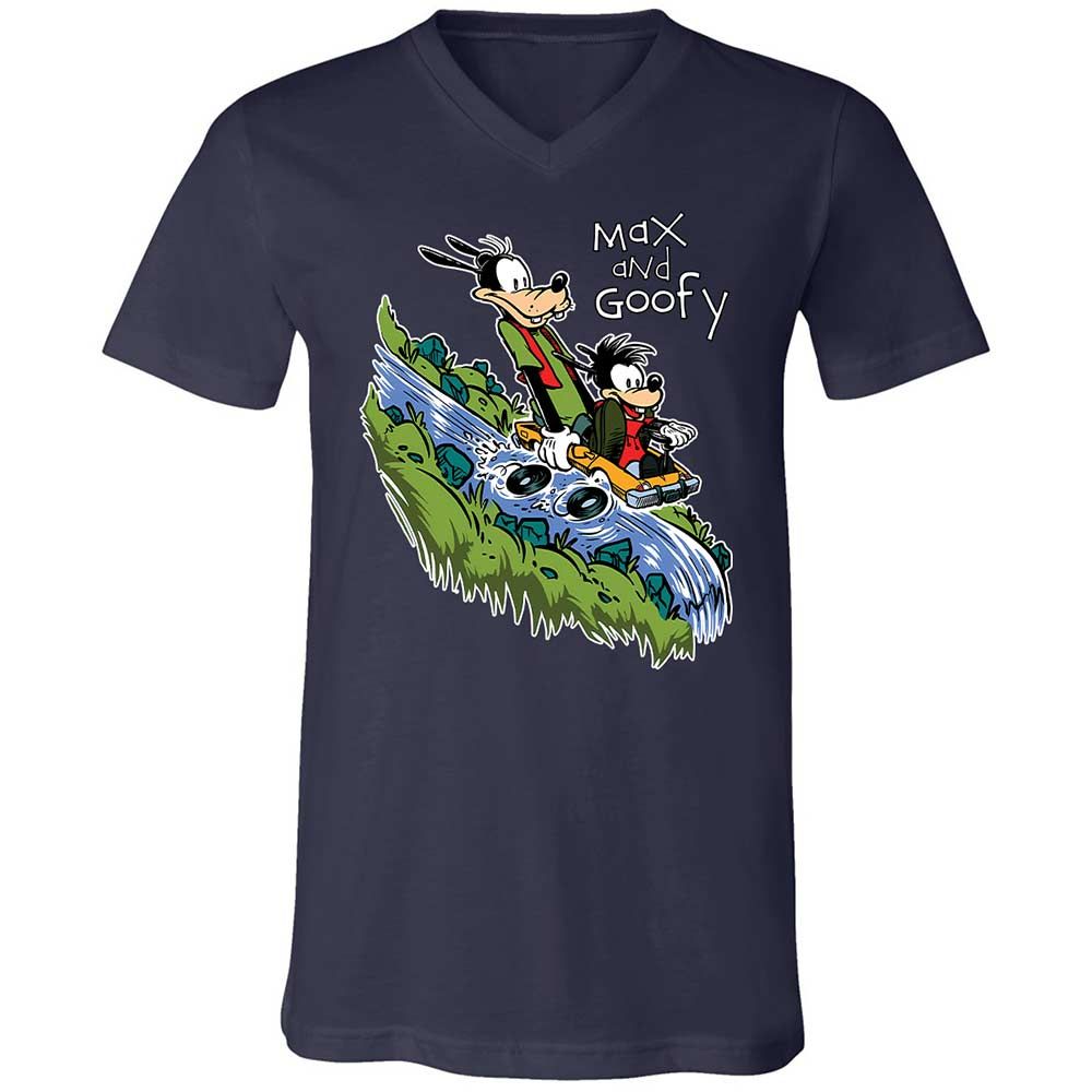 Unisex V-Neck T-Shirt - 6G9PMVRY - Navy - 12