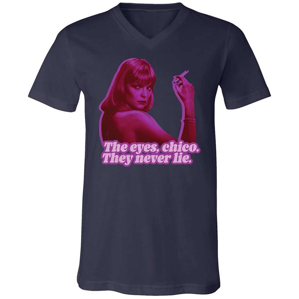 Unisex V-Neck T-Shirt - J5LRWTQW - Navy - 12