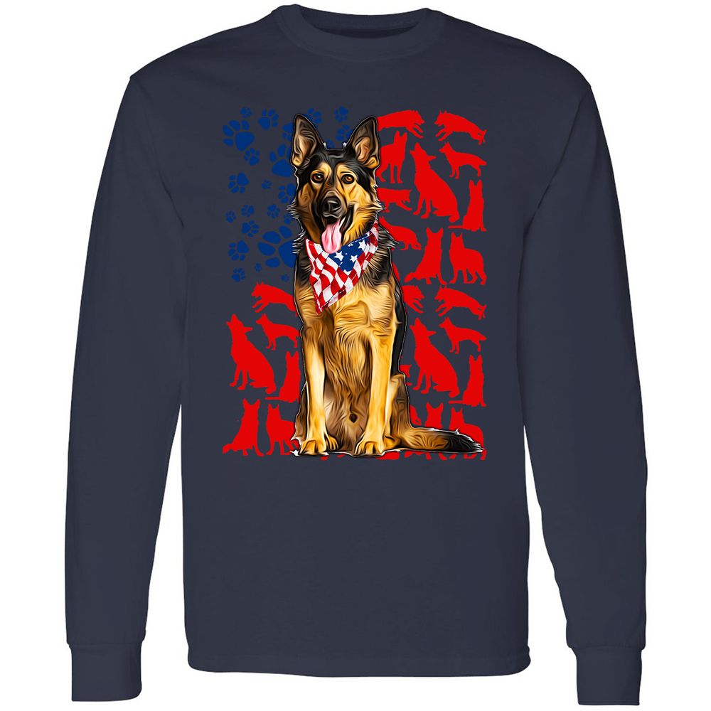 Long Sleeve T-Shirt - JUSGPTV1 - Navy - 12