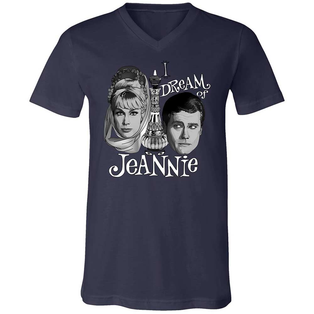 Unisex V-Neck T-Shirt - MGXZH87T - Navy - 12