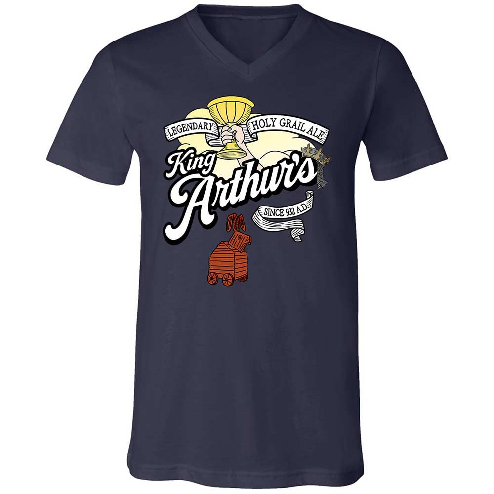 Unisex V-Neck T-Shirt - L9RJ9SG1 - Navy - 12